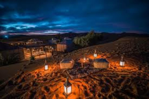 Quade biking in agafay desert with sunset and dinner show