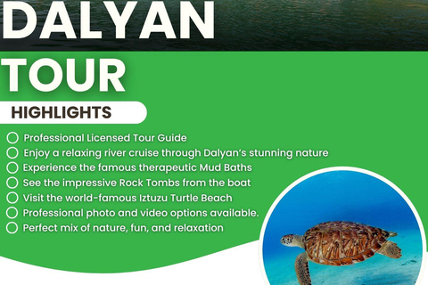 Dalyan Tour: Mud Bath, Rock Tombs & Turtle Beach with Lunch