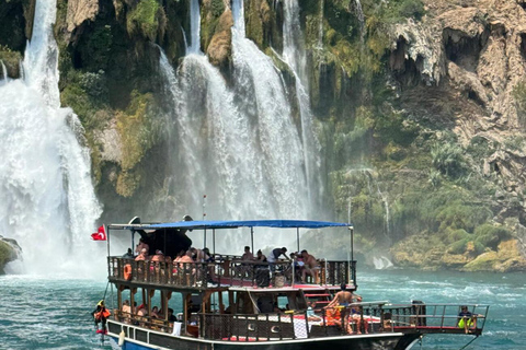 Antalya: Duden Waterfall Relax Boat Trip with Lunch Relax Boat Trip with Hotel Pick Up and Lunch