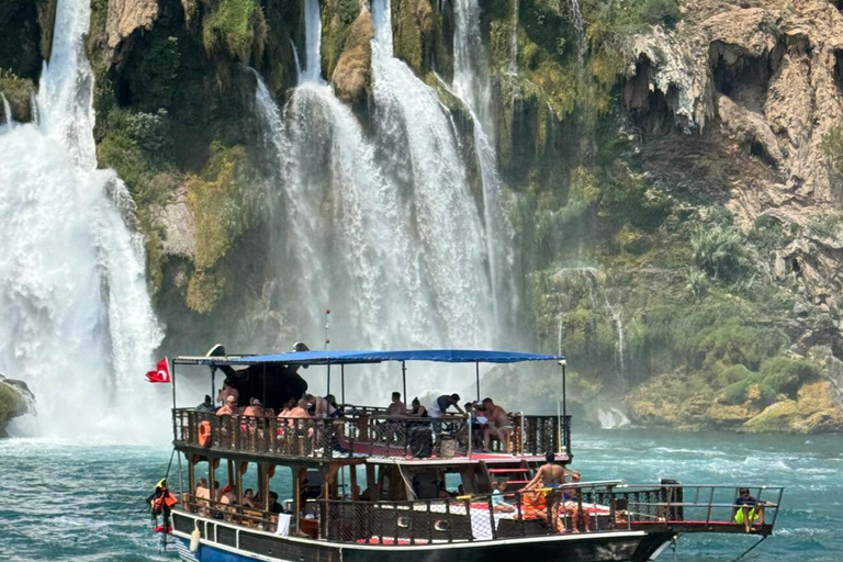Antalya: Duden Waterfall Relax Boat Trip with Lunch Relax Boat Trip with Hotel Pick Up and Lunch