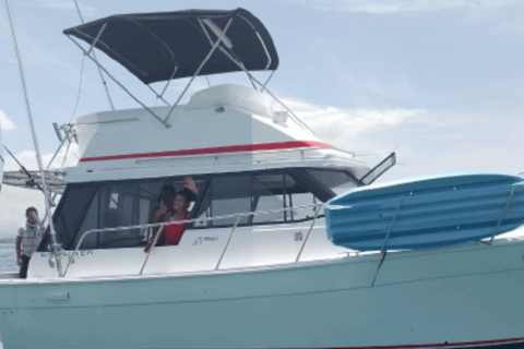 Oaxaca : Tour en bateau privé avec plongée en apnée et pêche