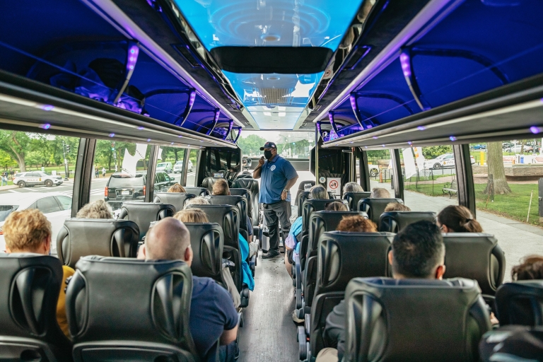 Washington, DC: visite d'une journée complète avec une croisière fluviale pittoresqueVisite en bus à ciel ouvert