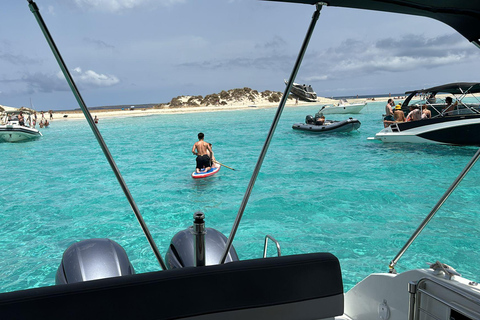 Ibiza: Ses Salines Beach Motorboat Tour with 4 Stops 4 Hours