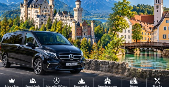 From Munich: Neuschwanstein–Füssen Private Mercedes Van Tour