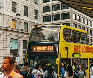 Londen: London by Night Sightseeing Open-Top Bus Tour