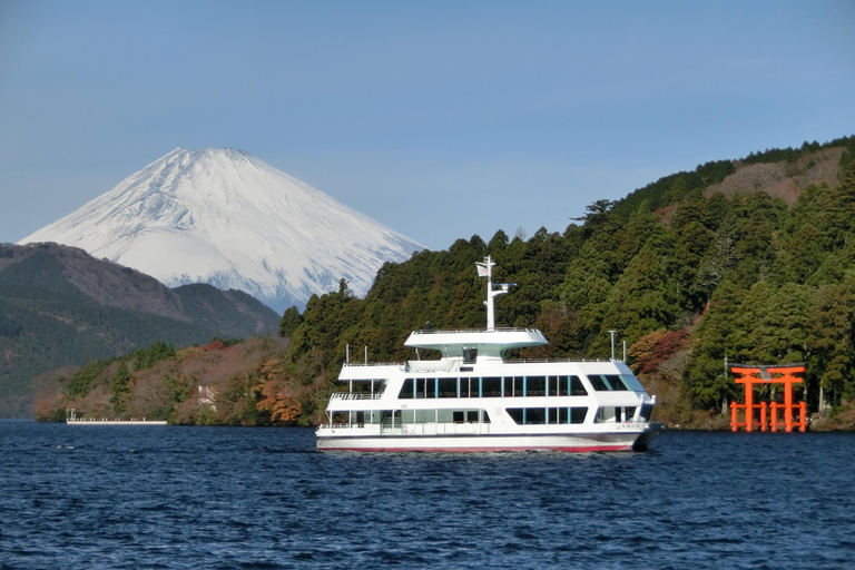 Van Tokio naar de berg Fuji: dagtour en rondvaart HakoneTour met lunch vanaf het LOVE-standbeeld － terugreis per bus