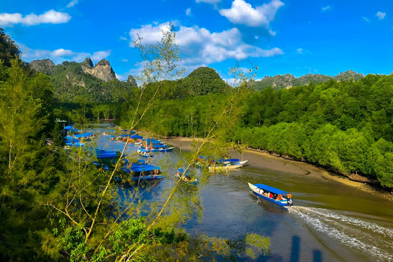 Langkawi : Circuit dans les îles : options de bateau partagé ou privéBateau à partager pendant 4 heures avec billet pour le nourrissage des aigles