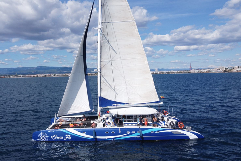 Tarragona's Fireworks Sail Catamaran