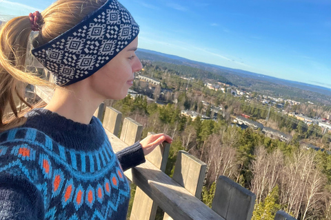 Oslo: Forest Hike with Panoramic Fjord Views and a dog