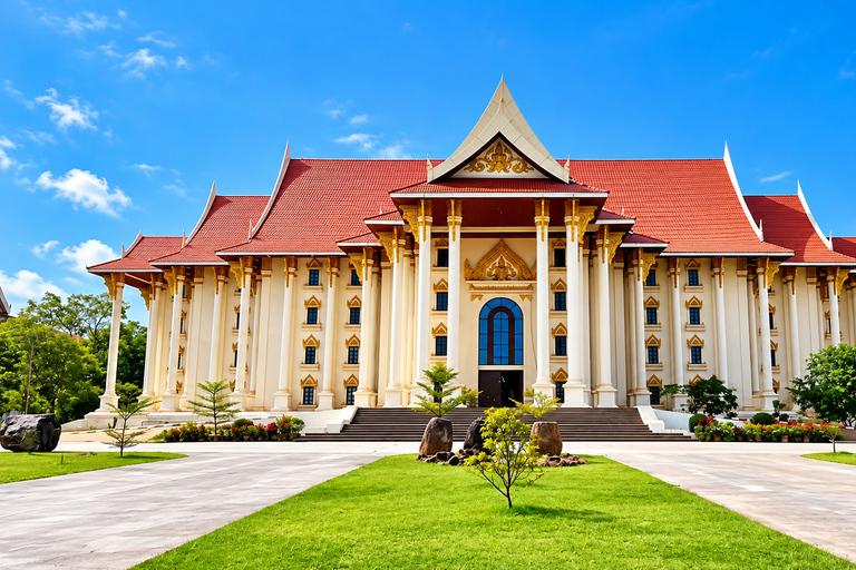 Vientiane: Private City Tour by Electric Vehicle with Guide Private Culture, and History Tour Only
