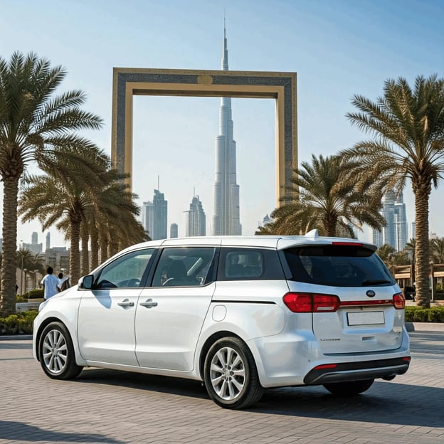 Dubai oder Abu Dhabi: ganztägiger Privattransfer mit Fahrer