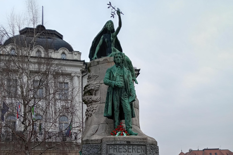 Ljubljana: Old Town Guided Walking Tour in French