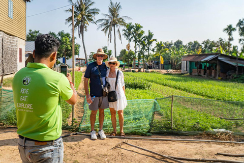 Siem Reap: Village Tour with HeroRATs & Lotus Silk Farm Vespa Option + English Guide