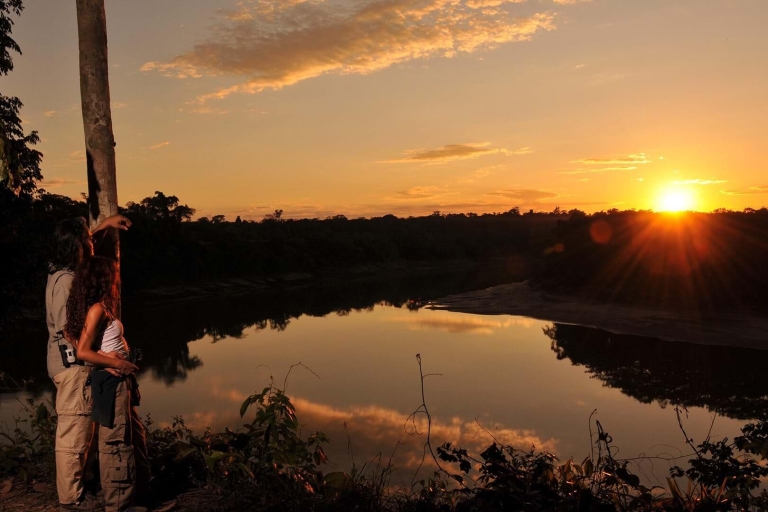Von Puerto Maldonado: Bootsfahrt bei Sonnenuntergang für 3 Stunden