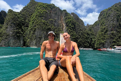 From Phi Phi: Island Hopping & Snorkeling Longtail Boat Tour Half Day Morning Tour