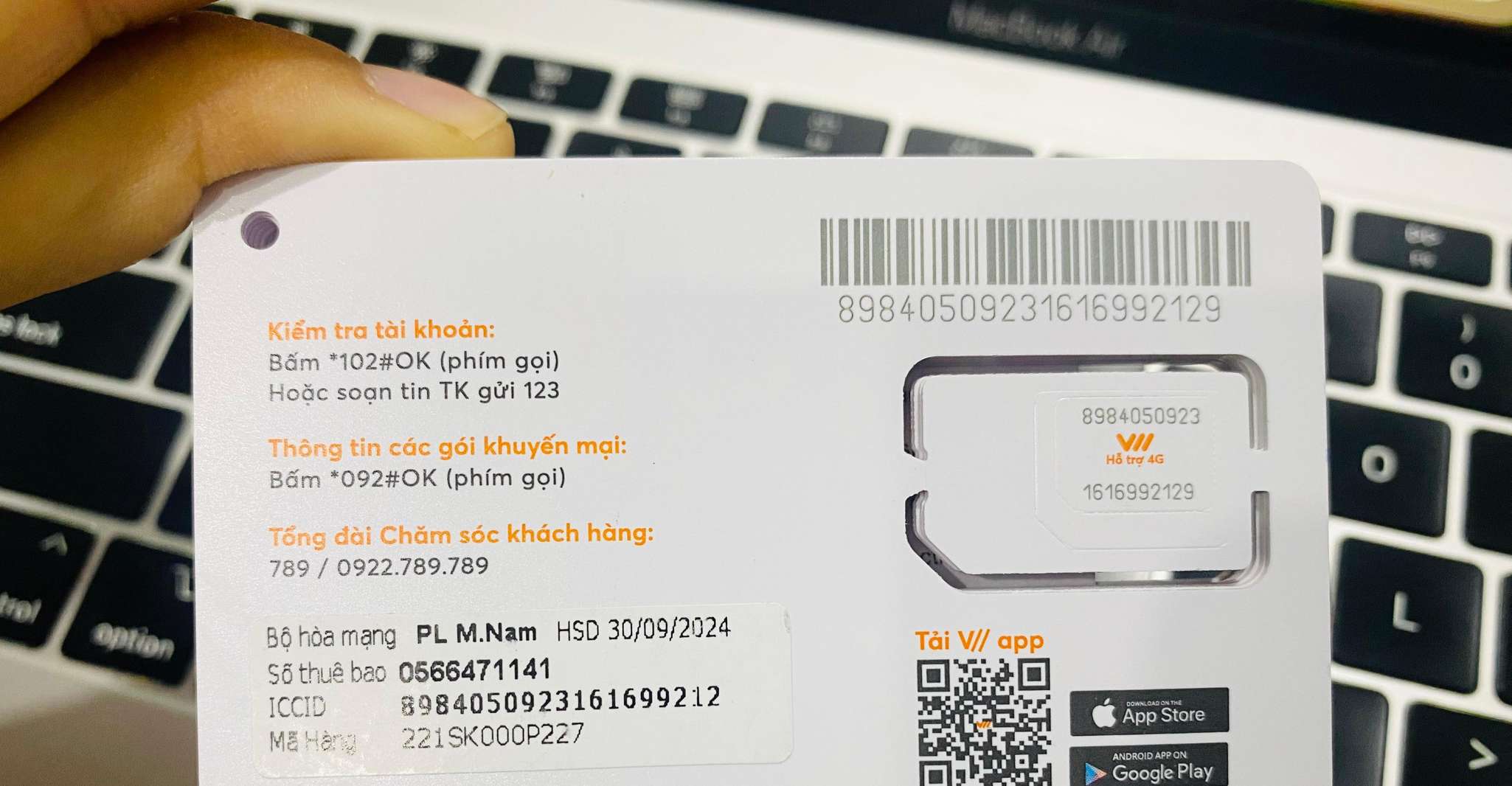 Gegevens sim kaart 5GB/dag = 150 GB/maand ophalen in Phu Quoc - Hizvo