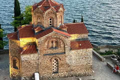 From Tirana/Durres: UNESCO Lake Ohrid with Boat day tour