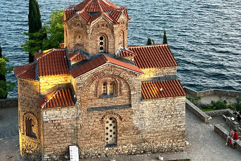 From Tirana/Durres: UNESCO Lake Ohrid with Boat day tour