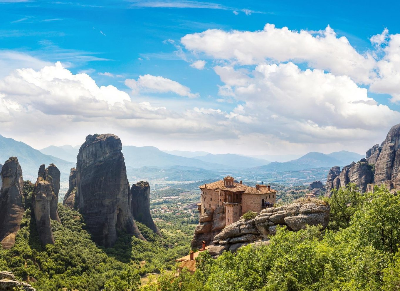 Athen: Dagsudflugt til Meteora-klostrene med huler og frokost