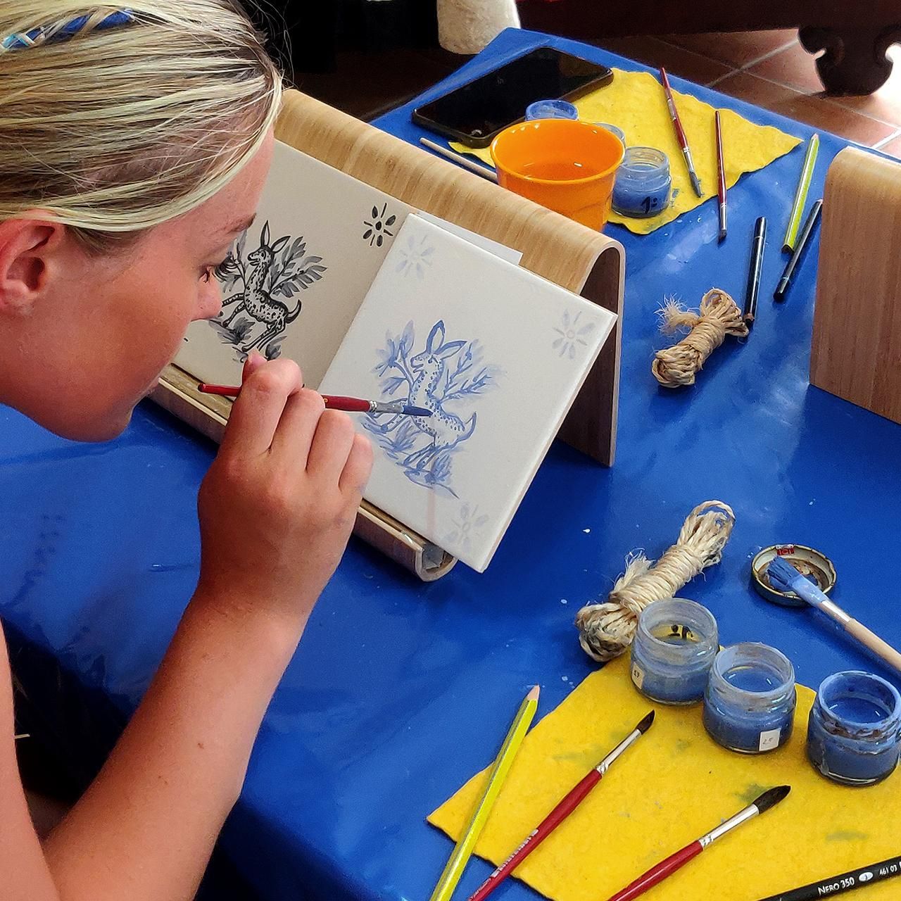 Kachelmalerei-Workshop an der Algarve
