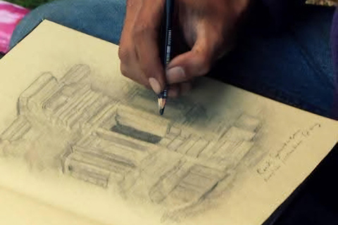 TravelSketch Yogyakarta: tour guiado a pie y dibujo