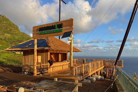 Madera: wycieczka jeepem z tyrolką, huśtawką i wulkanicznymi basenamiMadera: wycieczka jeepem z tyrolką, huśtawką i basenami wulkanicznymi