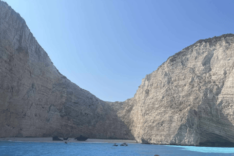 Zakynthos:Cruise Around the Island&Turtles by Eurosky Shipwreck Blue Caves & Turtles Island Ceri Caves