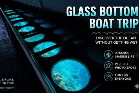 From Protaras: Glass Bottom Cape Greco & Blue Lagoon Cruise