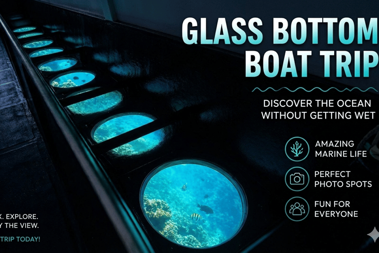 From Protaras: Glass Bottom Cape Greco & Blue Lagoon Cruise