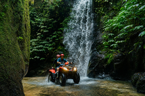 Ubud: Ayung River Rafting & Kuber Quad with Cave & Waterfall Single/Tandem ATV Quad & River Rafting | Transfer Gianyar