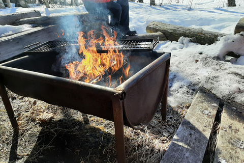 Levi: Photo Snowmobile Tour & Campfire Break
