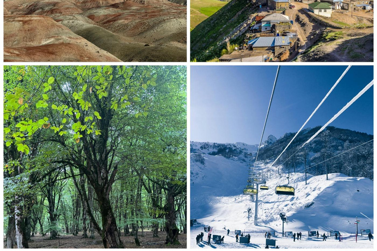 Shahdag or Khinaliq Day Group Tour from Baku From Baku to Gacresh: Shahdag tour (Cable car included)