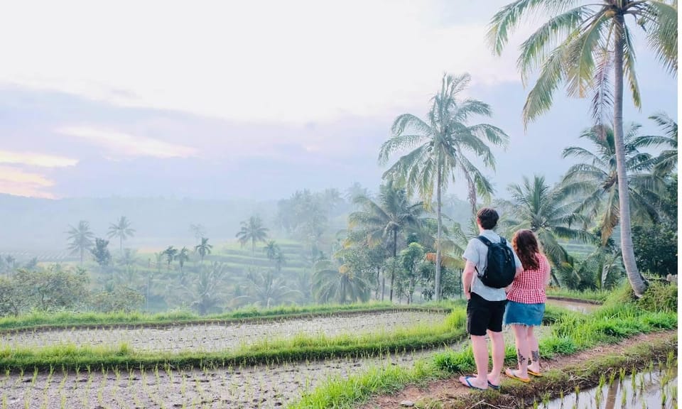 Lombok : visite du village de Tetebatu avec cascades et déjeuner