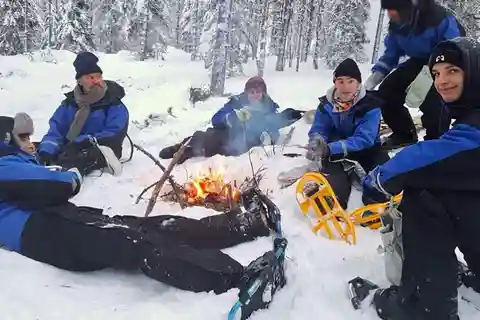 Luleå : Nordic Winter Skills - 3 Stunden inklusive Mittagessen