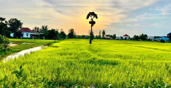 Countryside & Banteay Srei temple Cycling Tour 45km