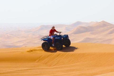 Woestijnsafari Rode Duinen, quad, sandboarden & kamelenritOpenbare tour met 35 minuten quadrijden
