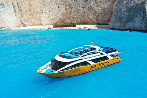 MyTours - Zakynthos: Shipwreck Beach & Blue Caves Boat Tour