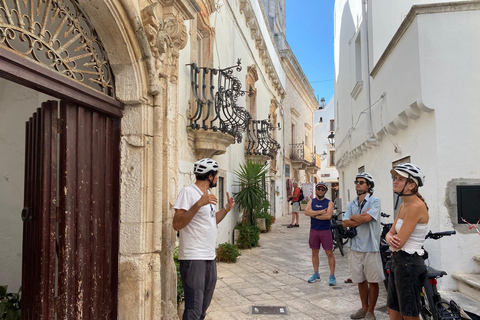 e-bike ring tour between Locorotondo and Martina Franca e-bike tour Locorotondo, Martina Franca and visit to a dairy