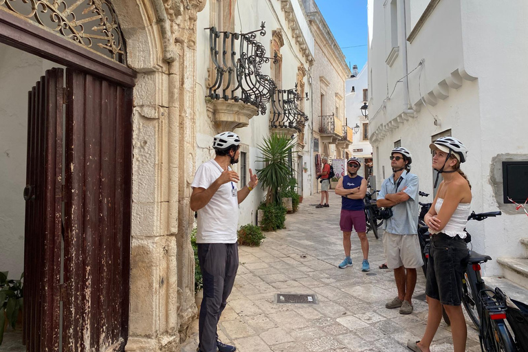 e-bike ring tour between Locorotondo and Martina Franca e-bike tour Locorotondo, Martina Franca and visit to a dairy