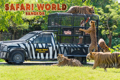 Bangkok: Safari World Transfer Service/ Biljett ingår ej