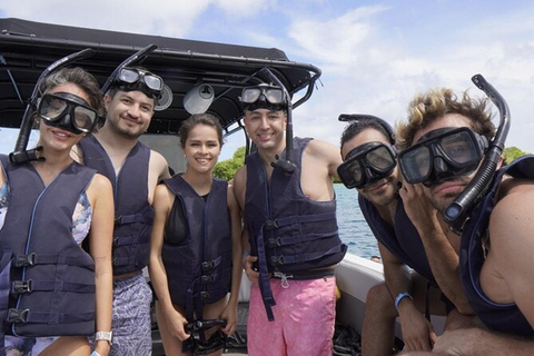 Cartagena: Desfruta de uma excursão de autocarro/barco às 5 Ilhas do Rosário + snorkeling