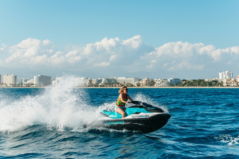 Mallorca: Strand von Palma Jet Ski ExkursionJetski für 1 Person für 25 Minuten