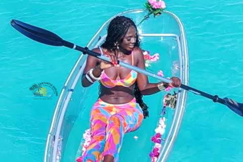 Zanzibar: Transparent Kayak Adventure with Drone Footage Transparent Kayak Adventure with Drone (Pickup included)