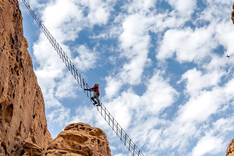 Climb up the new AlUla Stairway into the sky