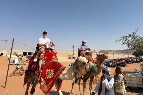 Riyadh:Red Sand Dunes camel ride&Quad&Sandboarding Adventure Private Tour with pick up and drop off from your location