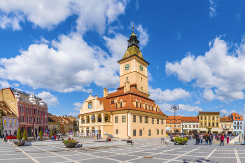 Depuis Bucarest : Excursion d'une journée au château de Peles, à Brasov et au château de Bran