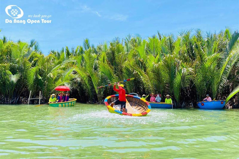 Jungle de cocotiers &amp; bateau-panier &amp; ville de Hoi An &amp; lâcher de lanternesVisite de groupe