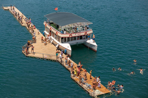 Da Alanya: Tour in barca del Canyon Verde con pranzo e bevande analcoliche