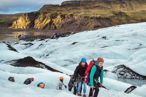 Reykjavik/Sólheimajökull: Caminhada na geleira e escalada no geloCaminhada na geleira e escalada no gelo – encontro em Solheimajokull