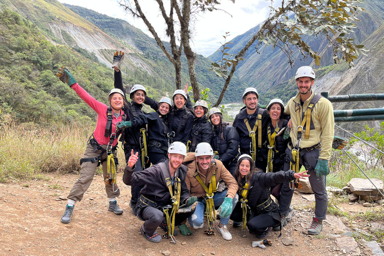 Caminhada na selva inca até Machu Picchu - ciclismo - rafting - tirolesa